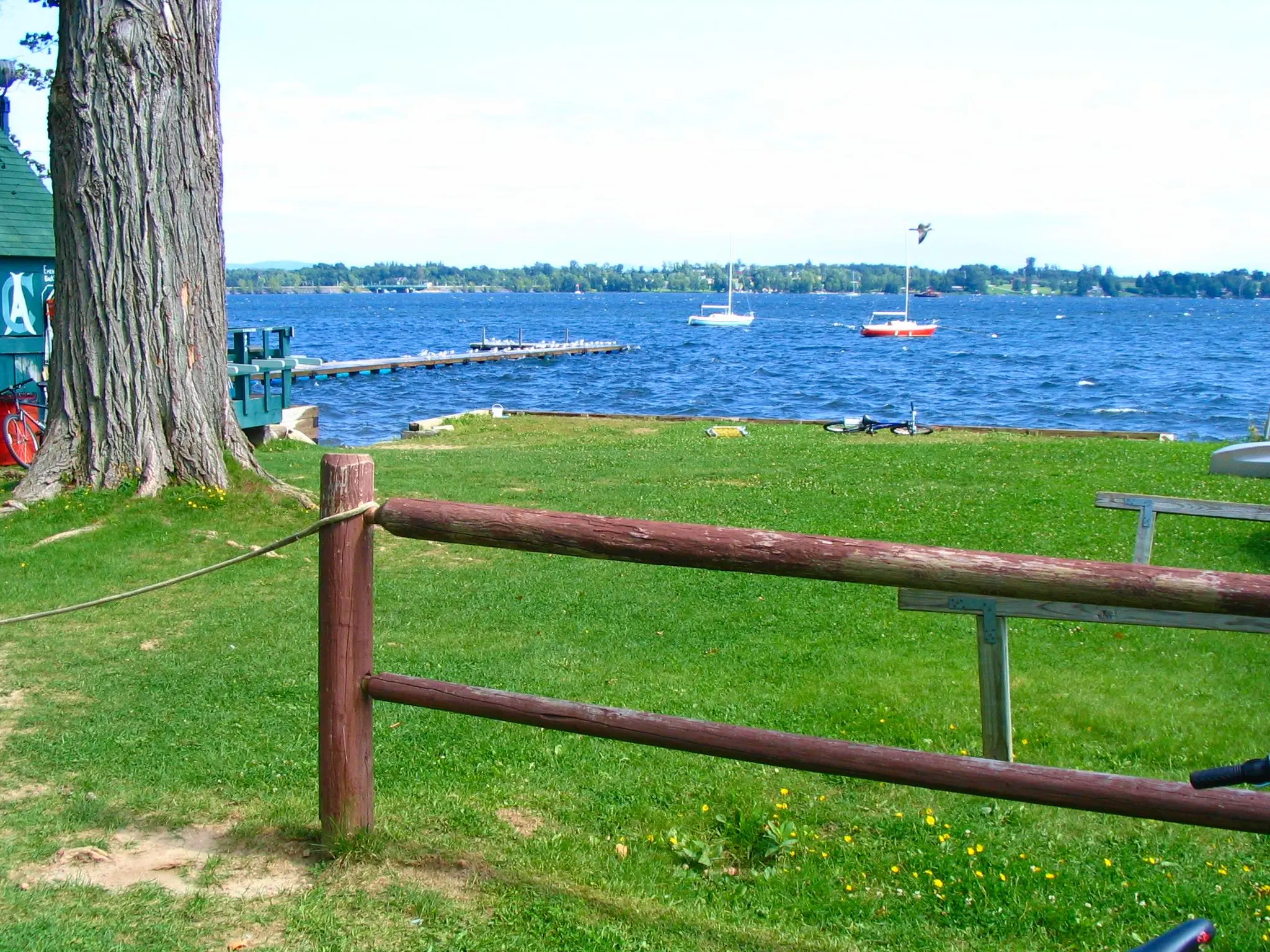 The waterfront at YMCA Camp Abenaki